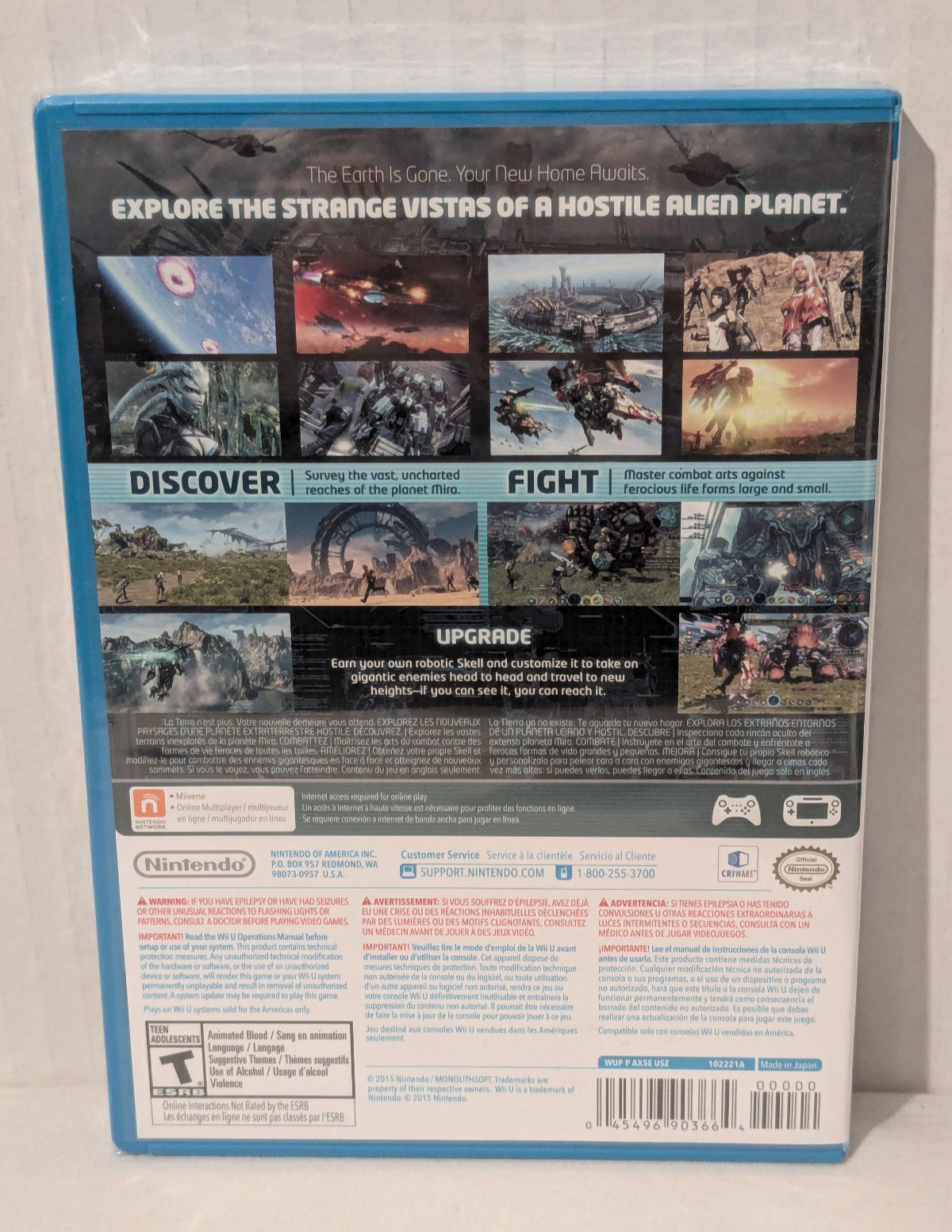 Xenoblade Chronicles X (Nintendo Wii U, 2015) NEW