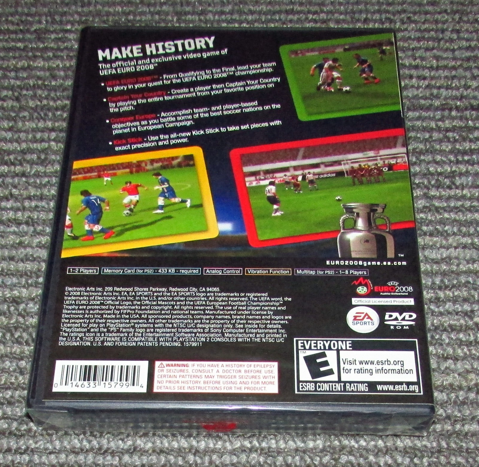 UEFA Euro 2008 Soccer (Sony PlayStation 2) Brand New / Fast Shipping
