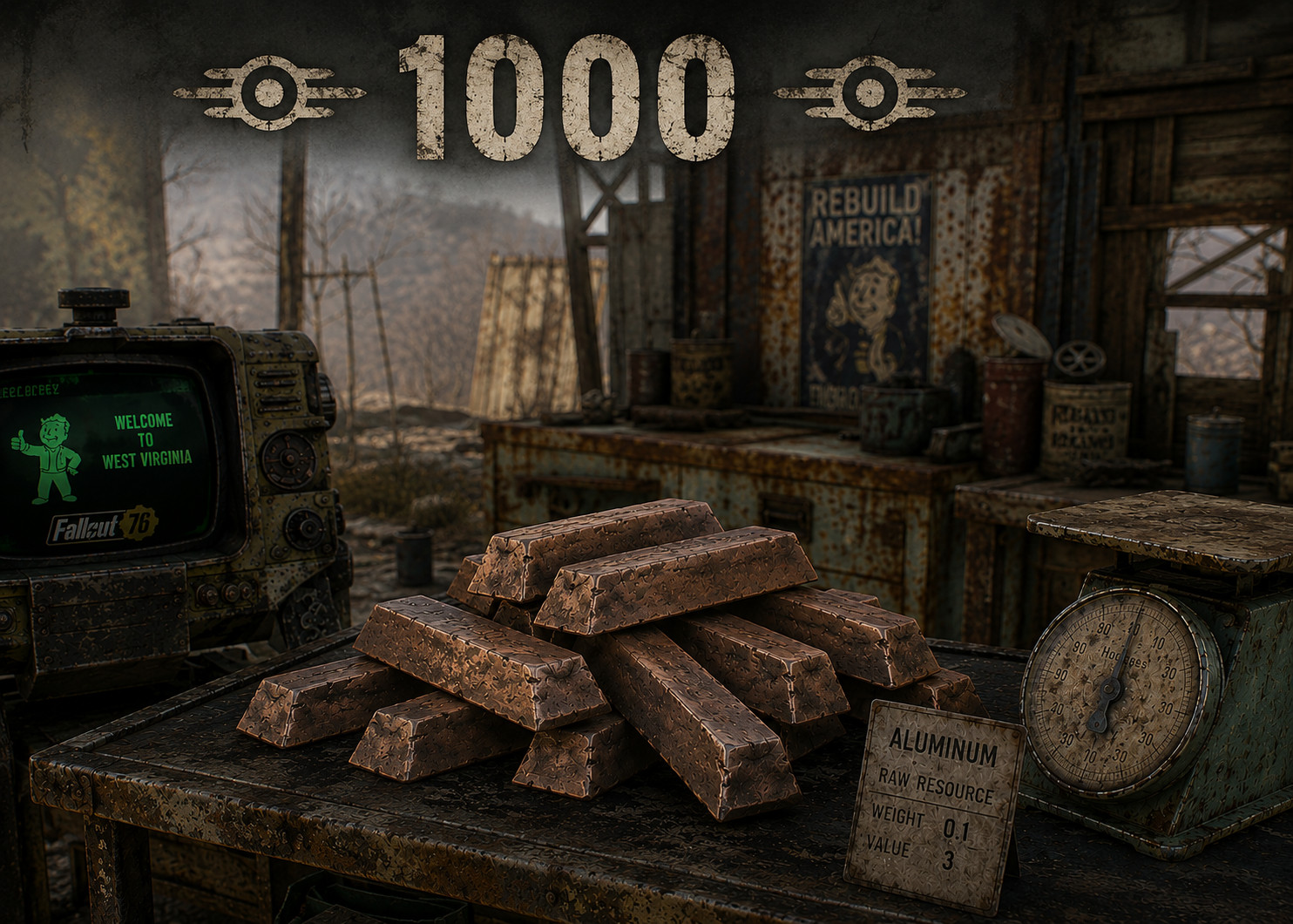 PS4 / PS5 Fallout 76 junk x1,000 copper