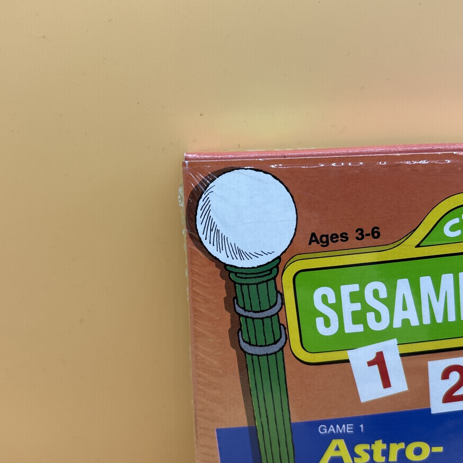 oval seal Sesame Street 123 complete in box nintendo nes game factory MINT