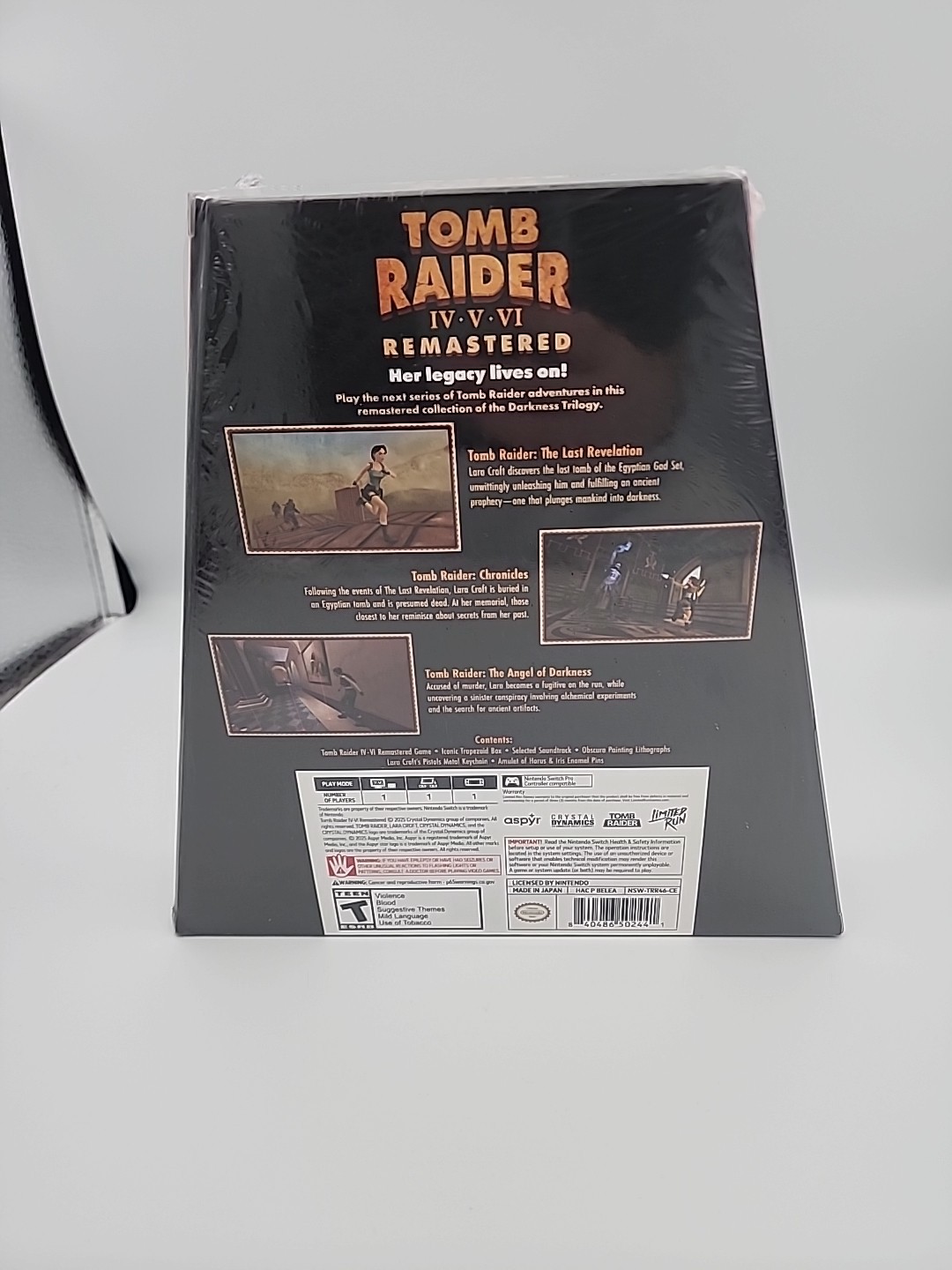 LRG Tomb Raider IV-VI Remastered LIMITED Collectors Edition SWITCH 1, SEALED