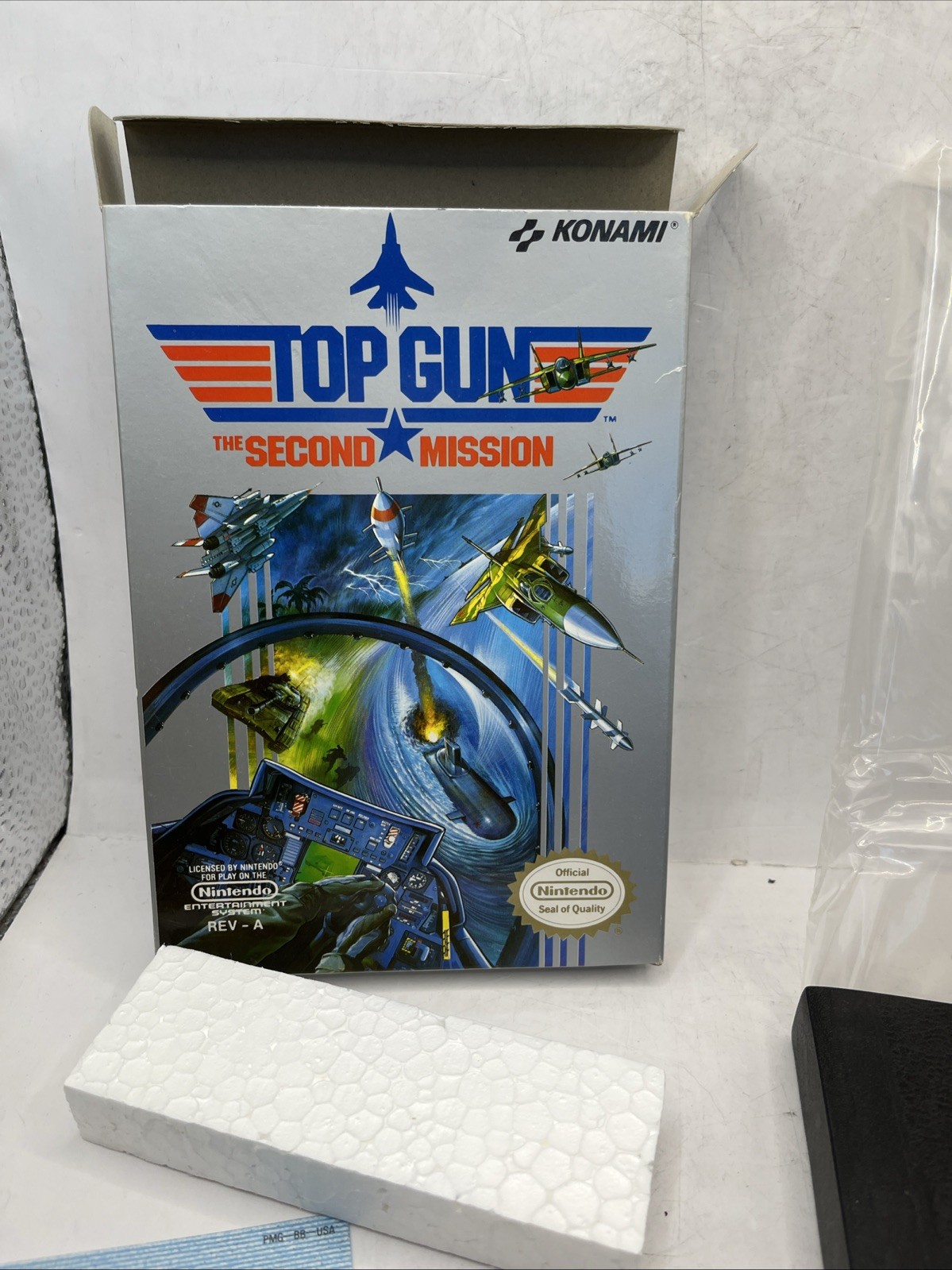 Top Gun: The Second Mission Nintendo NES, 1989 Complete In Box