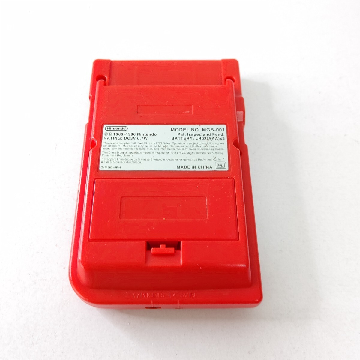 Nintendo Game Boy Pocket Handheld Console All Buttons Checked Red MGB-001
