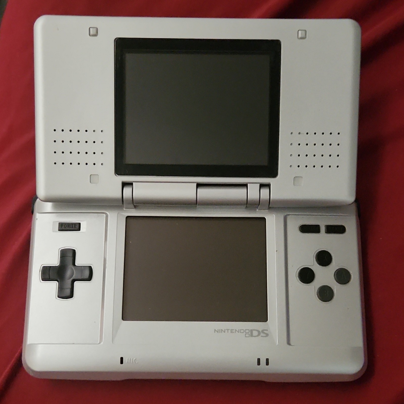 Nintendo DS Silver Handheld System NTR-001 Touch Screen 2004 With Charger