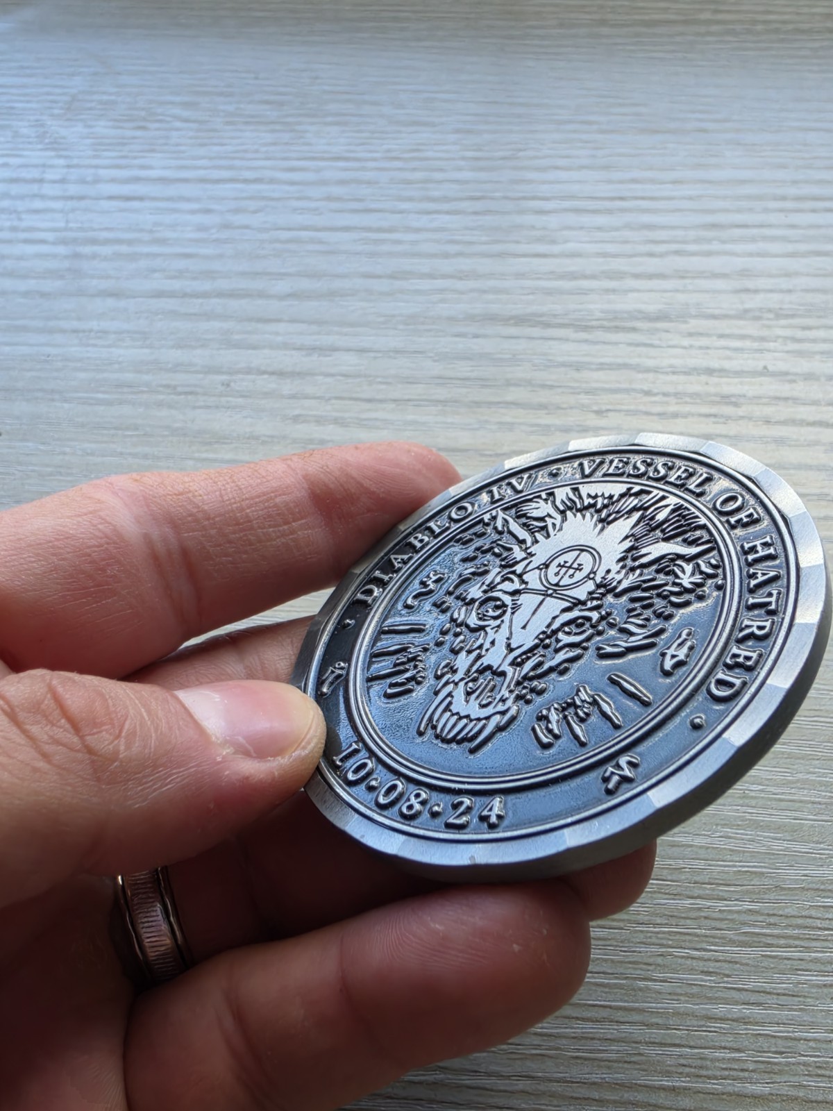 Diablo 4 IV Developer Coin Medal Vessel Of Hatred Launch VOH D4 Rare Blizzard PC