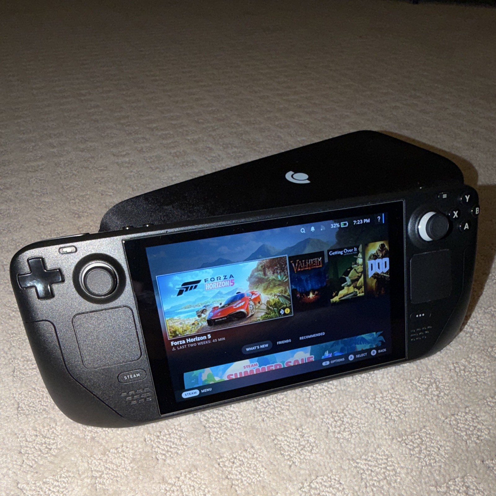 Valve Steam Deck 1 TB (LCD) Handheld System Black Wi-Fi USB-C w/ Case + 512GB SD