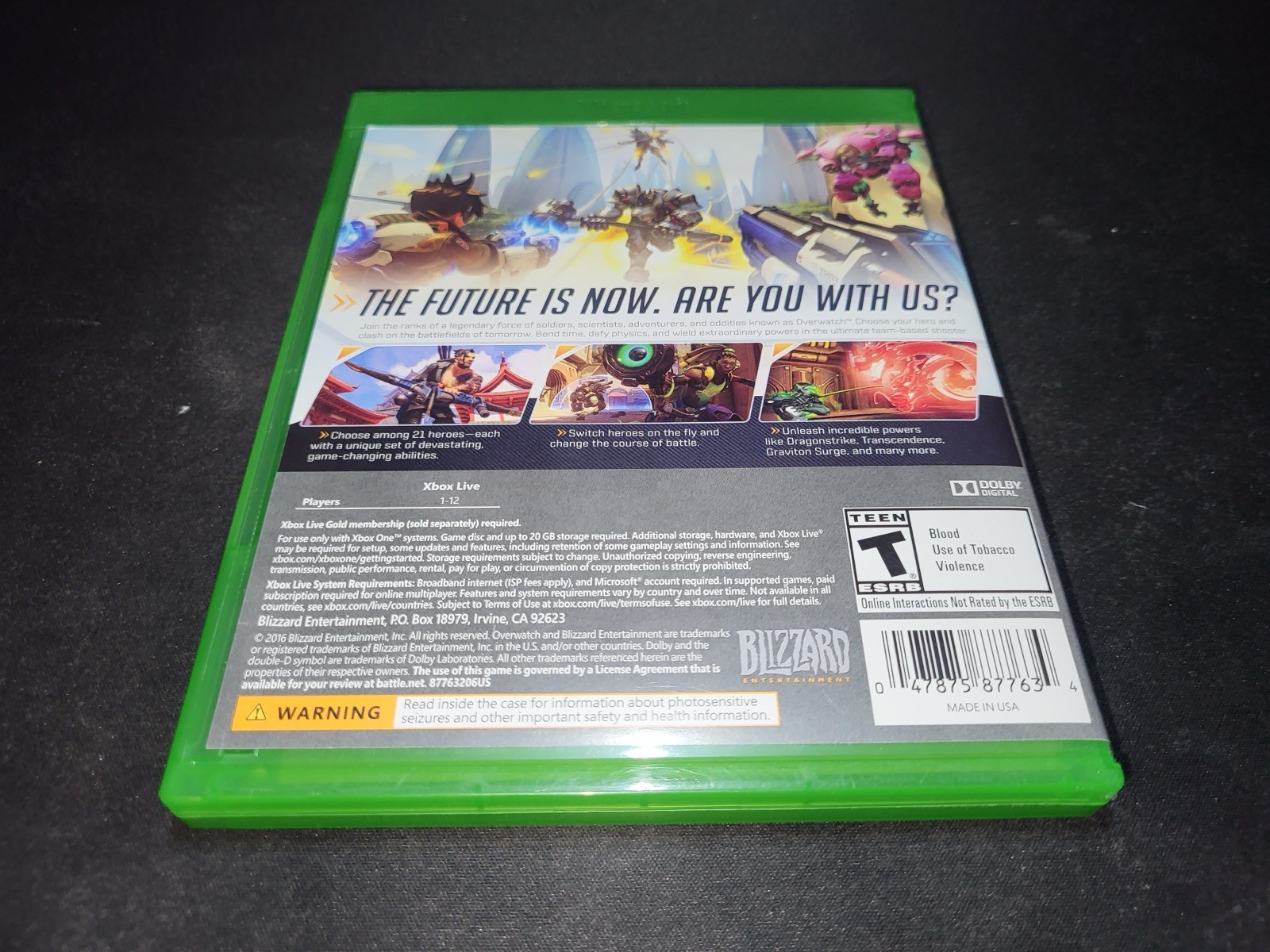 Overwatch Origins Edition Microsoft Xbox One LN PERFECT CIB+Widowmaker Skin DLC!