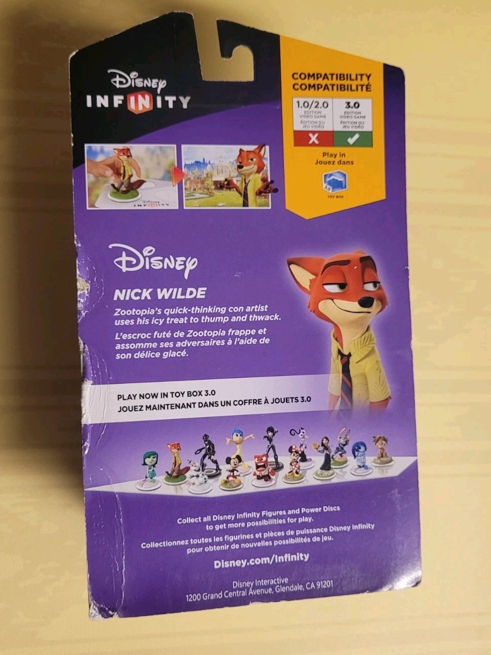 New, Unopened Disney Infinity 3.0 NICK WILDE Zootopia Figure PS4 XB1