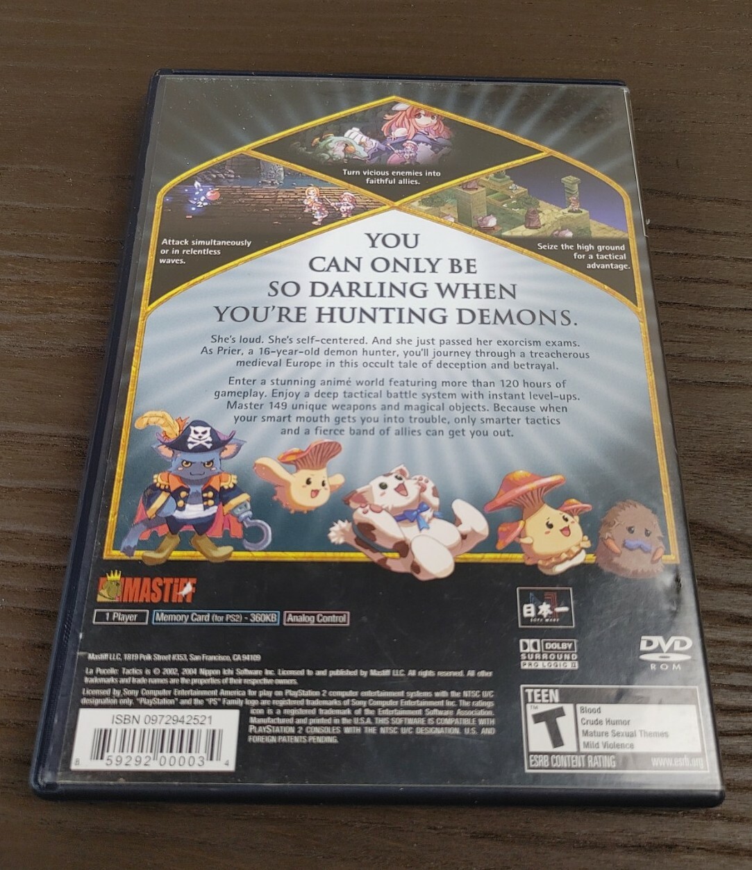 La Pucelle Tactics CIB Complete W/ Manual PS2 Playstation 2 Altus Black Label