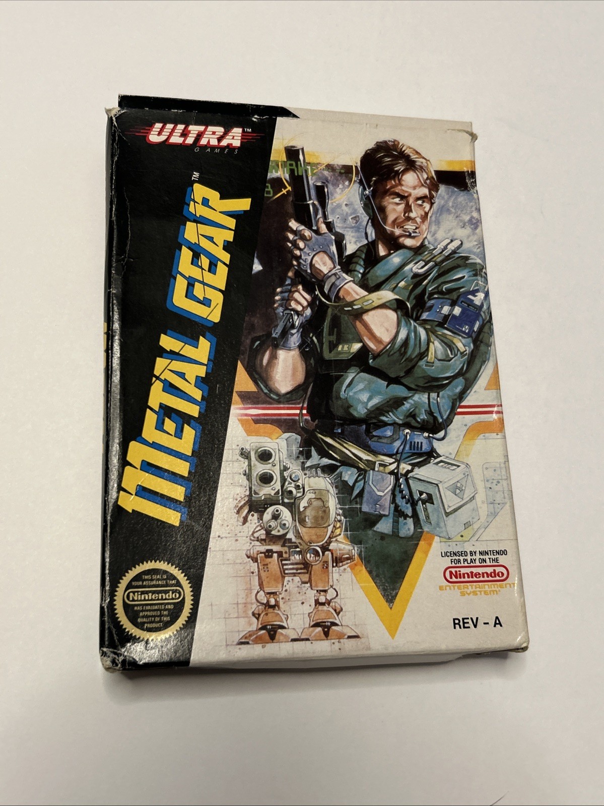 Metal Gear Nintendo NES 1987 Complete in Box (CIB) Original Solid Snake! RARE!