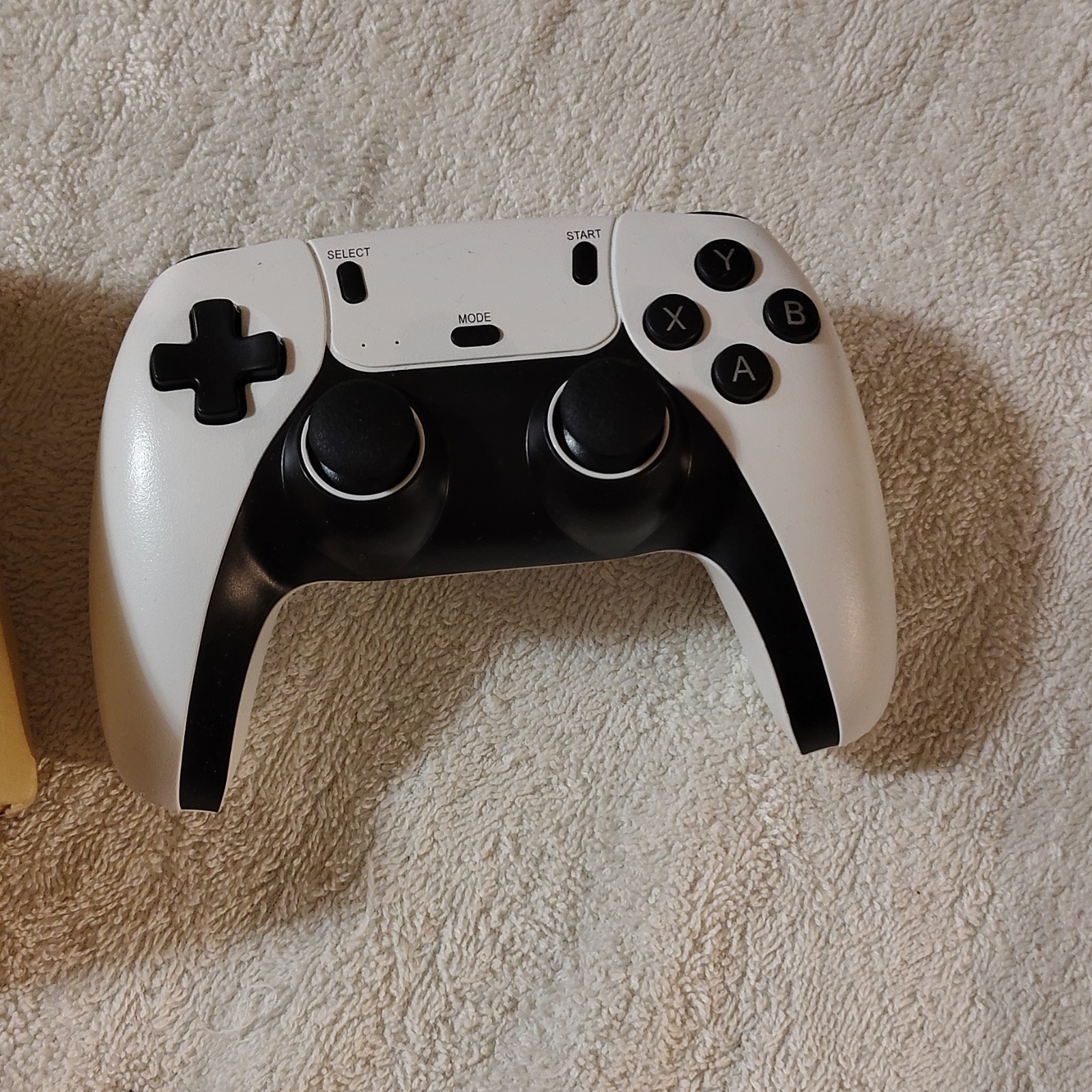 Wireless Bluetooth Controller. Black And White Color Last Picture.