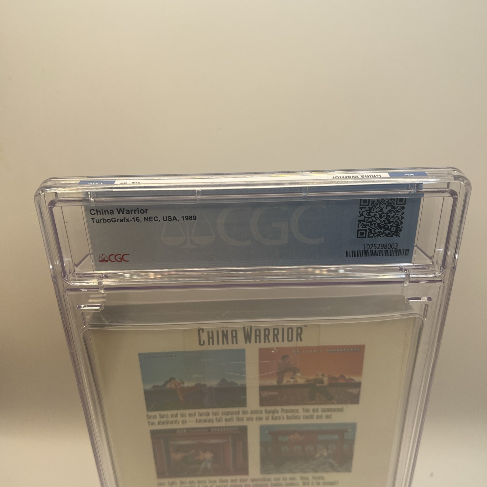 China Warrior NEC TurboGrafx-16 TG16 Factory Sealed 1989 Hudson CGC 9.2