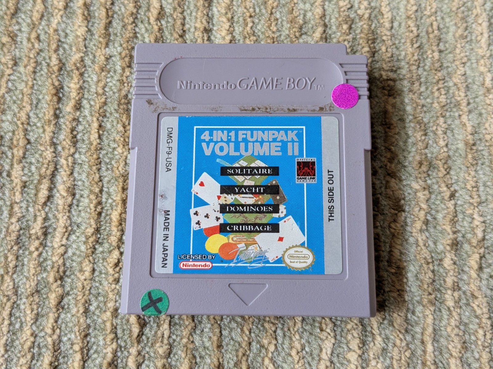 4-in-1 Fun Pak & Volume II Nintendo Game Boy GameBoy Complete CIB Tested Working