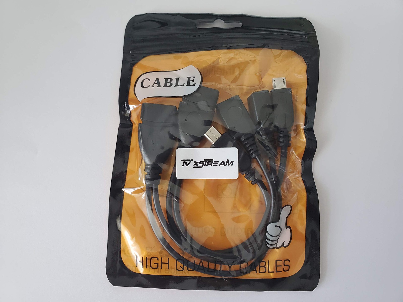 [2 Pack] OTG Cable Adapter, 2-1 USB Cable for Firesticks 4K/4K Max/Cube/Lite/2Nd