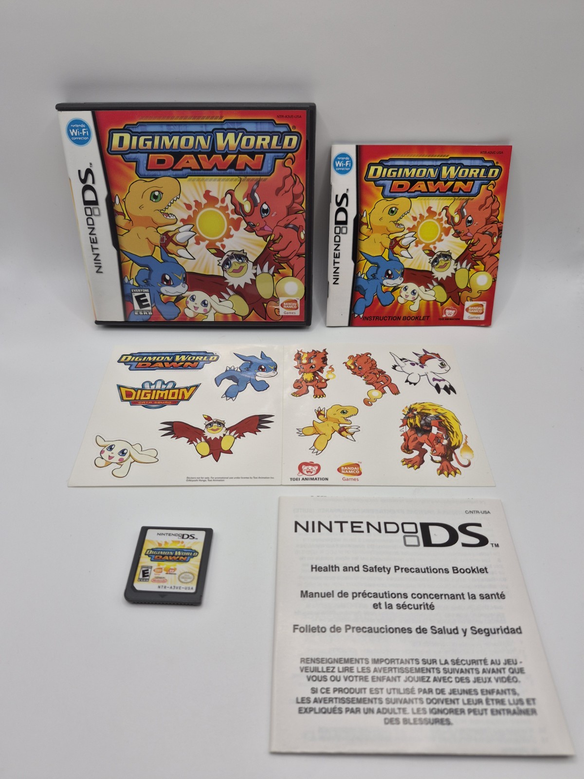 Digimon World: Dawn (Nintendo DS, 2007) with Stickers CIB Mint Rare Retro Tested
