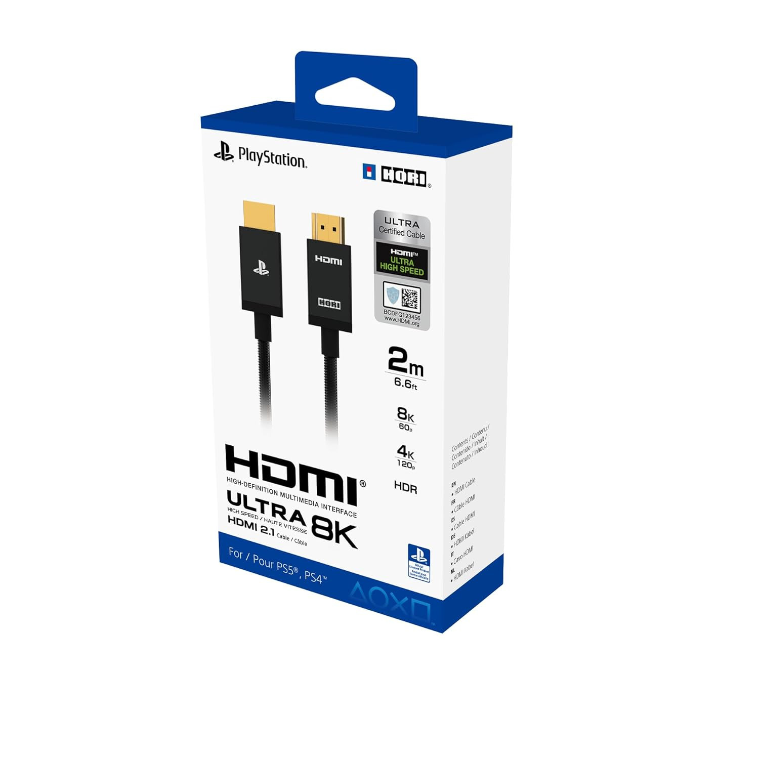 Ultra High Speed HDMI Cable for Playstation® 5 – Officially Licensed by Sony