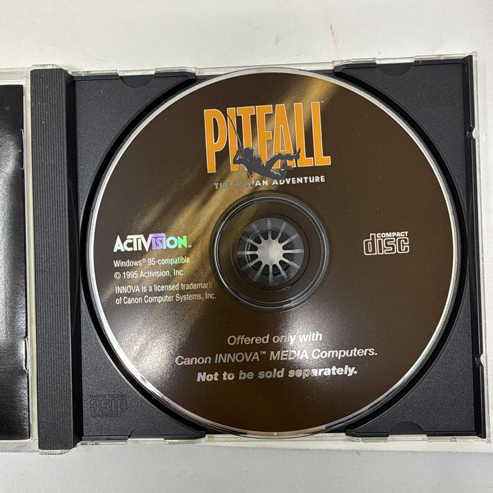 Pitfall The Mayan Adventure PC Computer CD-ROM Video Game Activision Vtg 1995