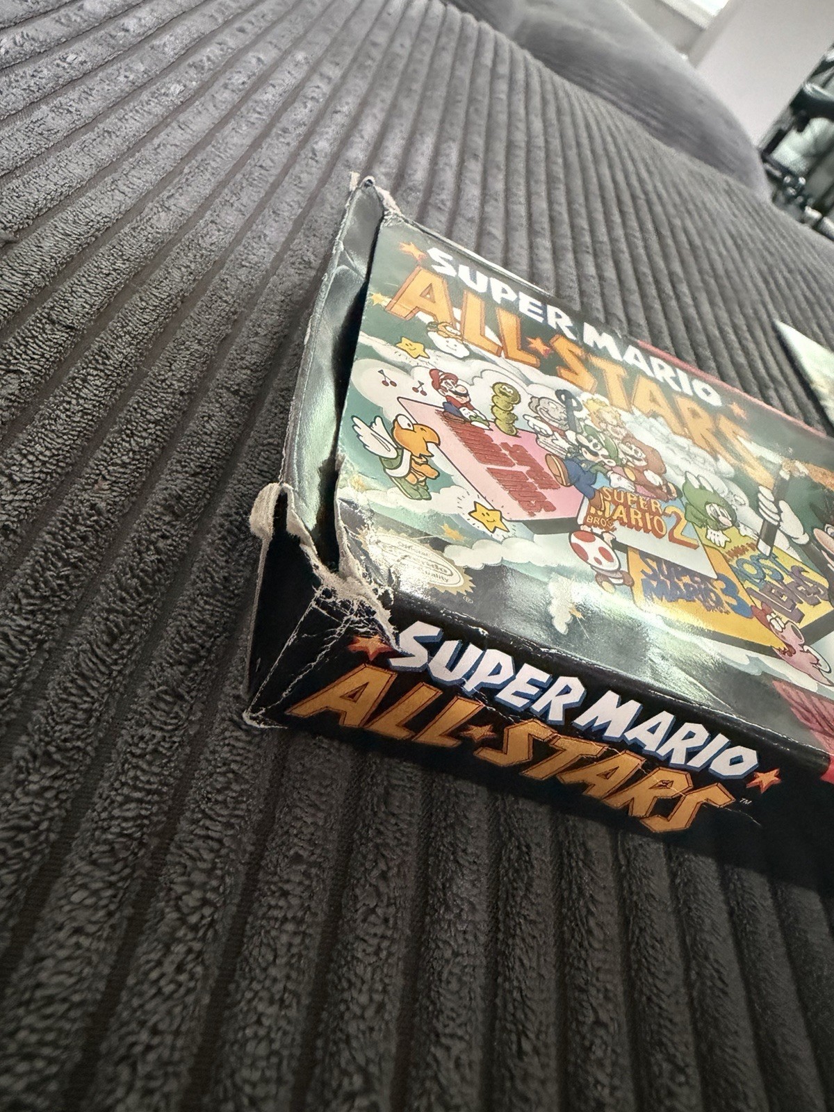 Super Mario All-Stars Super Nintendo SNES (1993) Excellent Manual Fair Box Test!