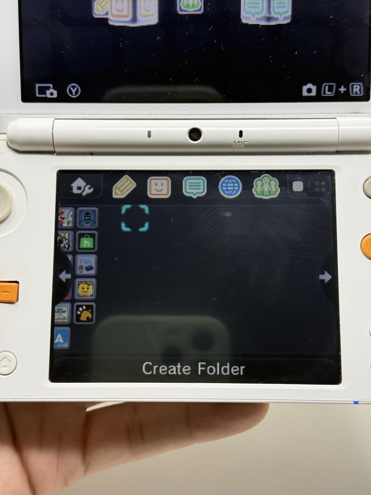 New Nintendo 2DS XL Orange White Handheld USA System w Charger Stylus and Extras