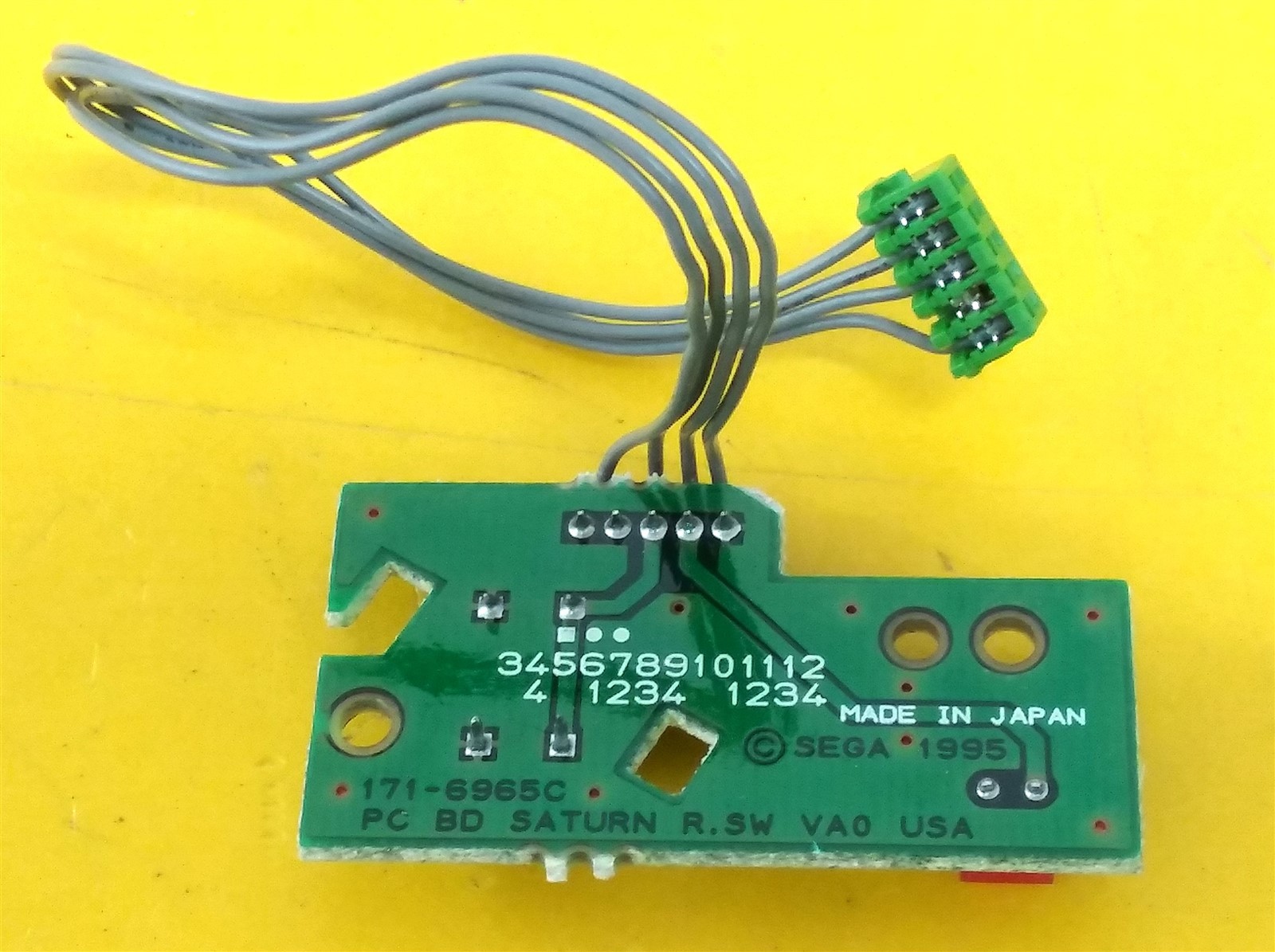 ⭐️⭐️⭐️⭐️⭐️ Game Console Sega Saturn MK-80000 Reset Button Board 839-0749