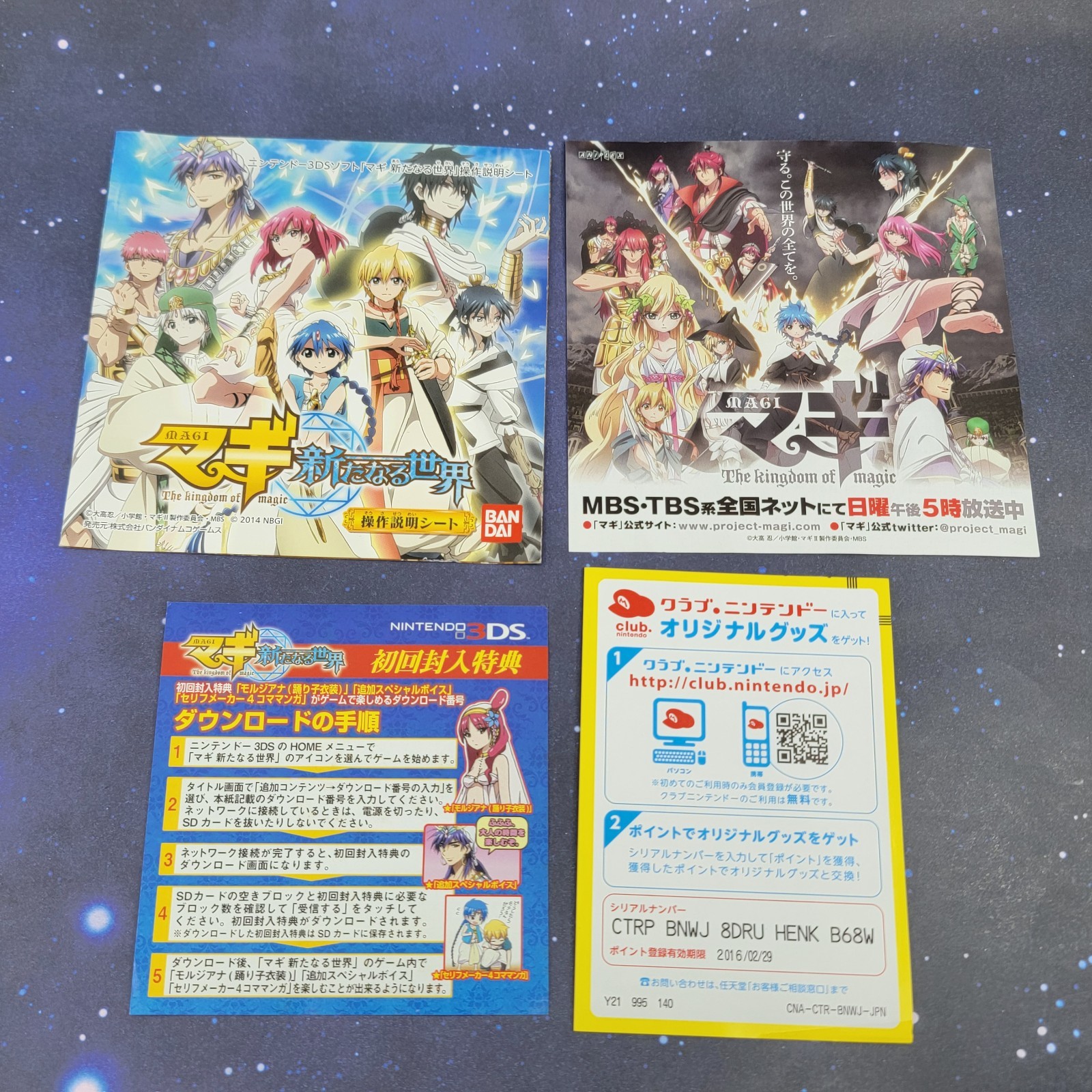 Magi A New World Kingdom of Magic (Nintendo DS) Japanese Video Game CIB 1442