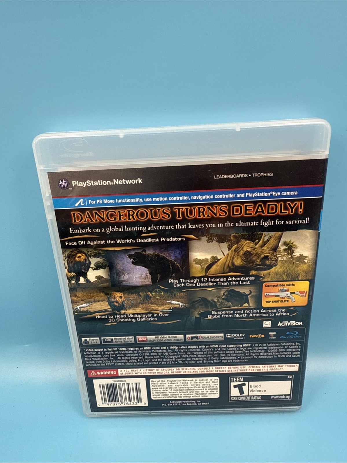 Cabela’s Dangerous Hunts 2011 (PlayStation 3, 2010) Complete w/ Manual – Tested