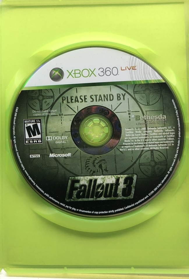 Fallout 3 (Microsoft Xbox 360, 2008) Clean Tested Working – Free Ship