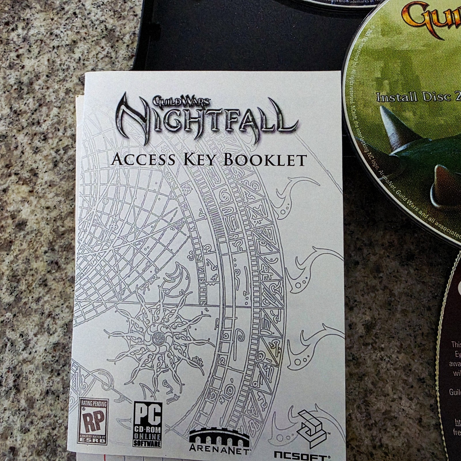 Guild Wars Eye of the North PC Game Lot Nightfall Key Booklet Tested Works 2007