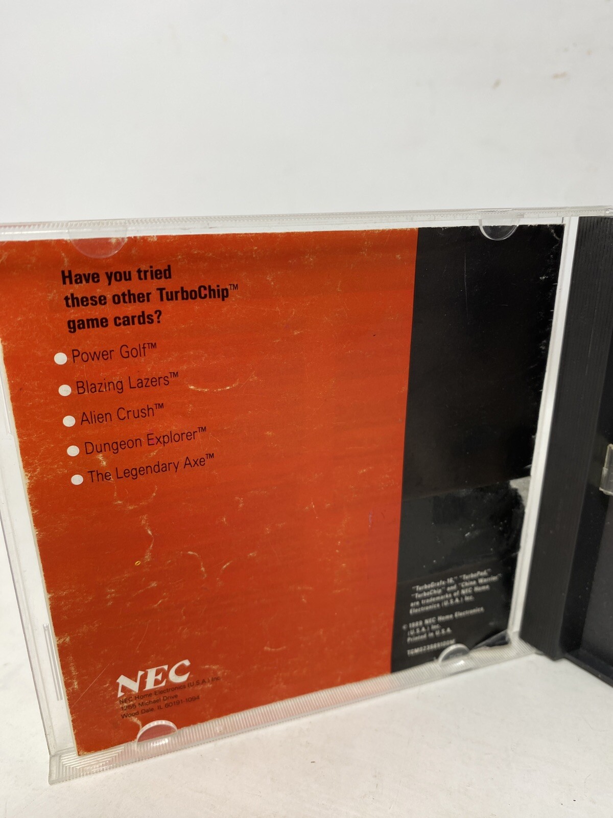 Vintage TurboGrafx 16 China Warrior 1989 NEC Video Game Cartridge CIB Complete