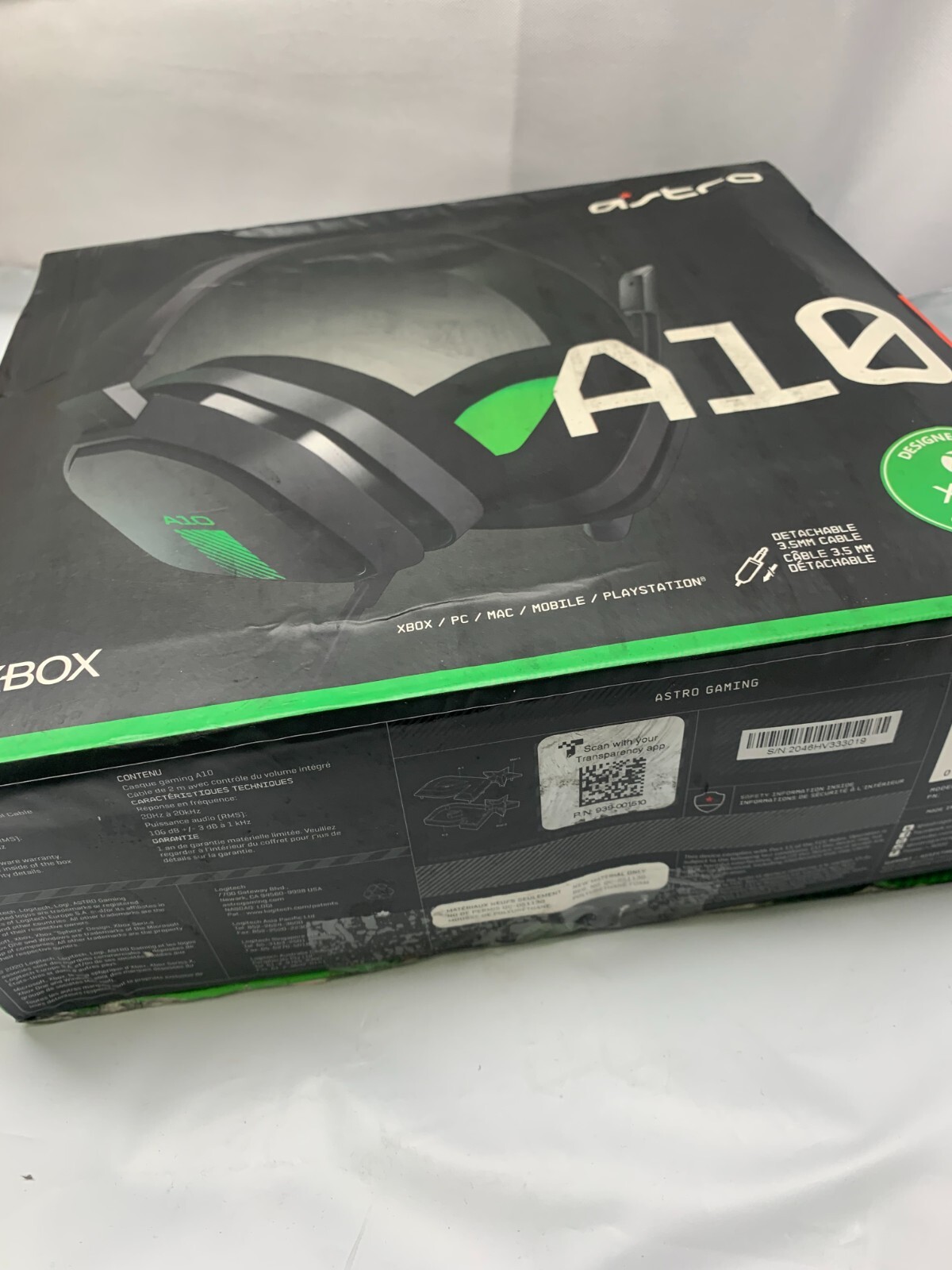Astro A10 Wired Stereo Gaming Headset – Green/black* New-Box Damage*