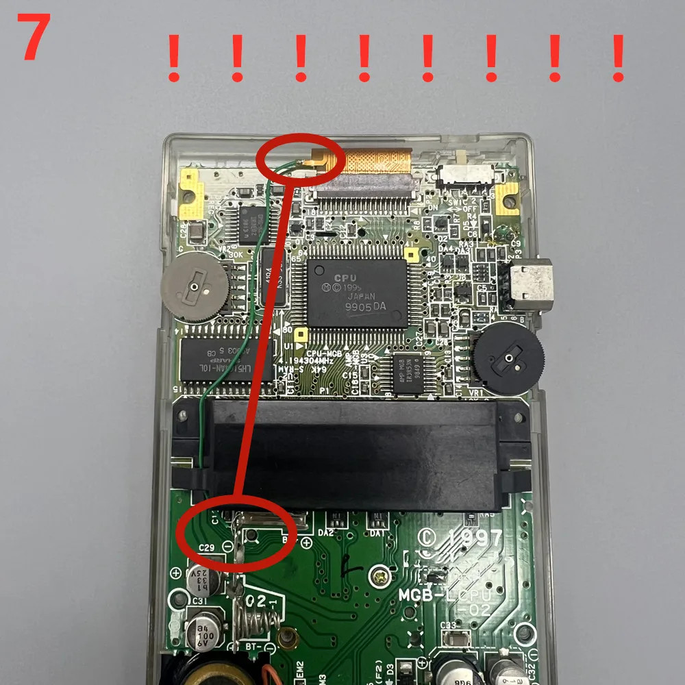 2.6” IPS High Brightness LCD Screen for Nintendo Gameboy Pocket GBP Console