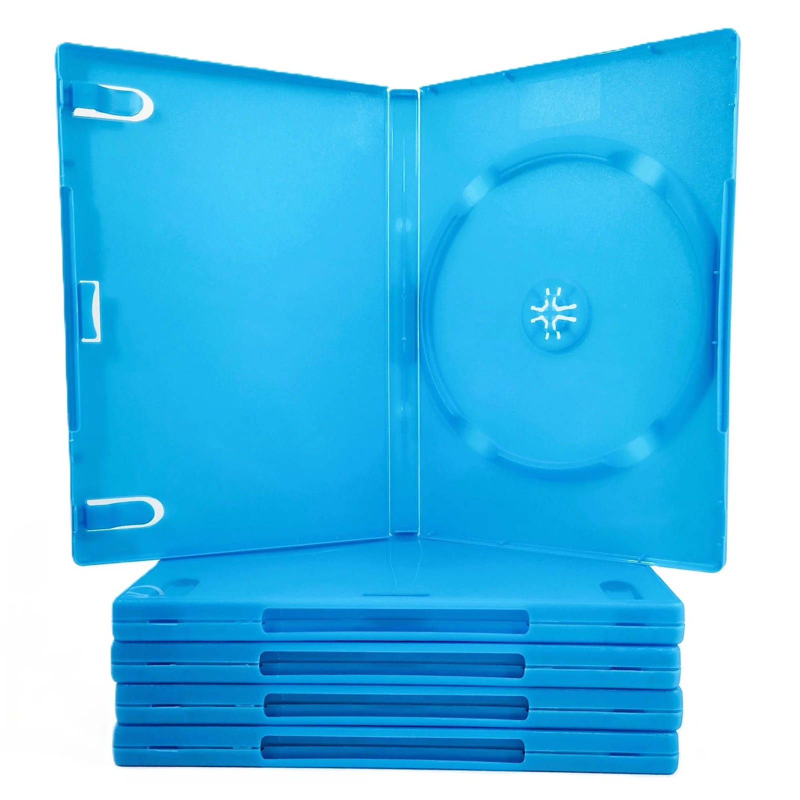 Nintendo Wii U Replacement Game Case – 5 Pack – Blue Disc Cases Only, New Empty