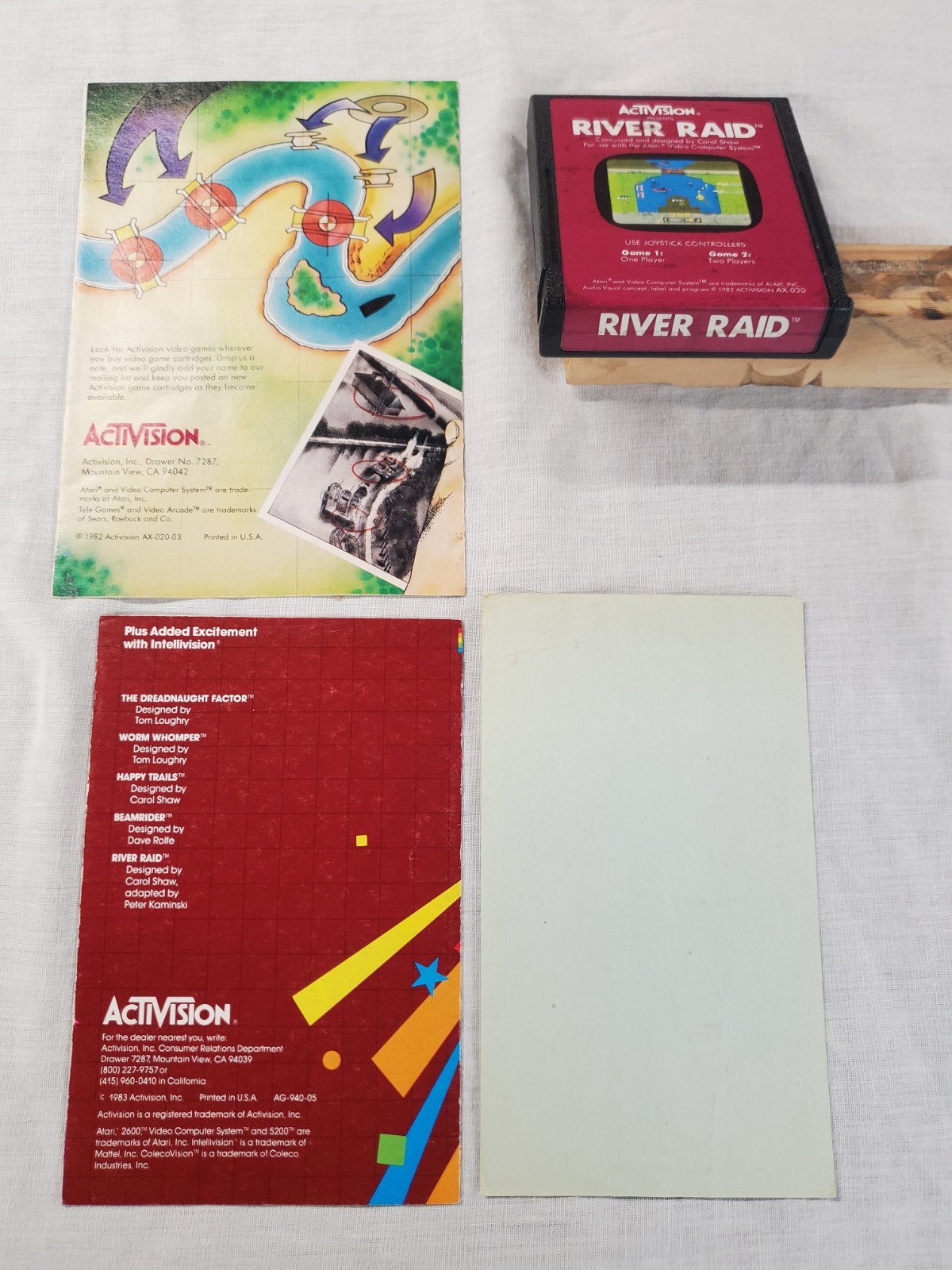 River Raid (Atari 2600) Complete In Box CIB Tested (C043)