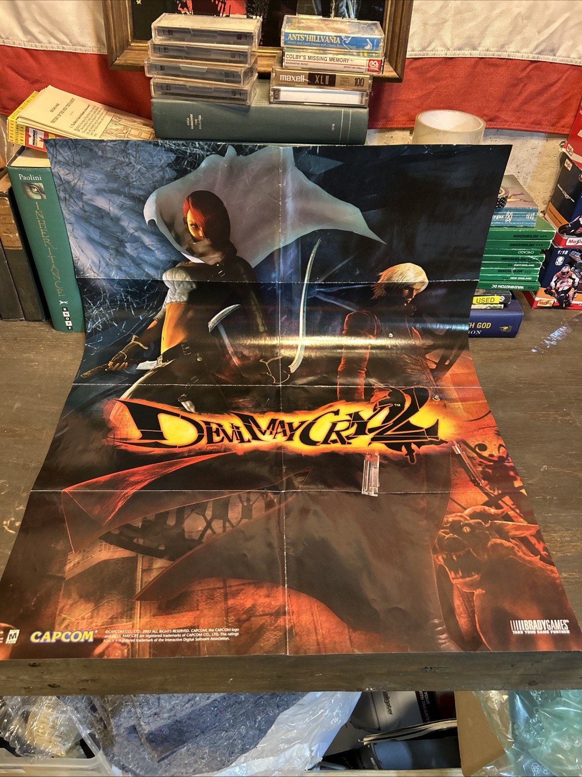 Capcom Devil May Cry 2 Dante Poster Devil May Cry Series BradyGames Collectible