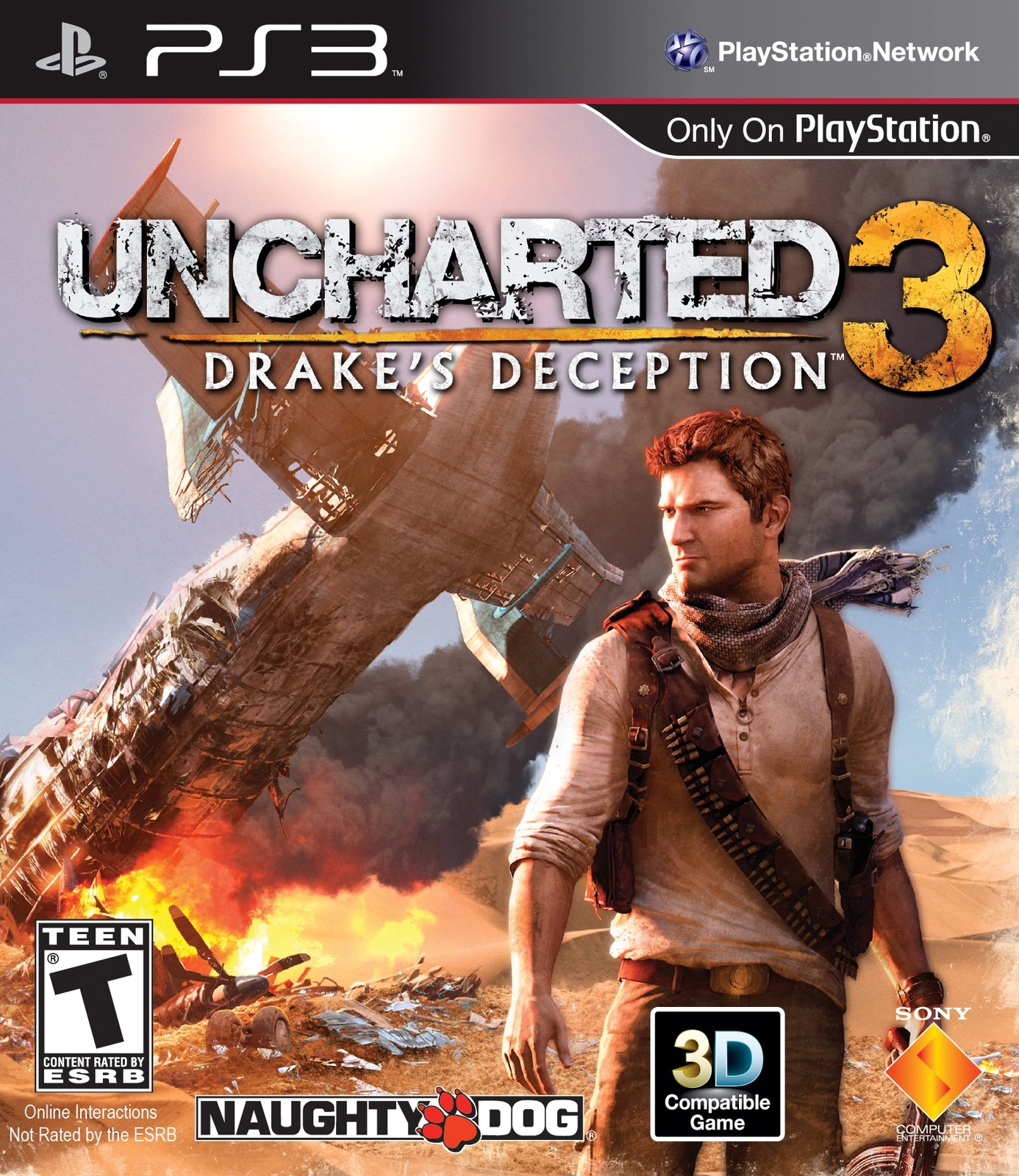 Refurbished Uncharted 3 Drake’s Deception PS3 PlayStation 3 Complete – Excell..