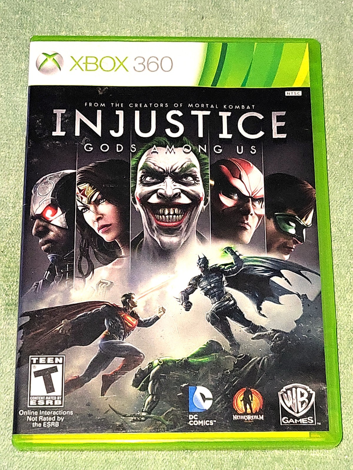 Injustice: Gods Among Us Xbox 360 WB Games 2013 Complete in Box TESTED WORKS NM