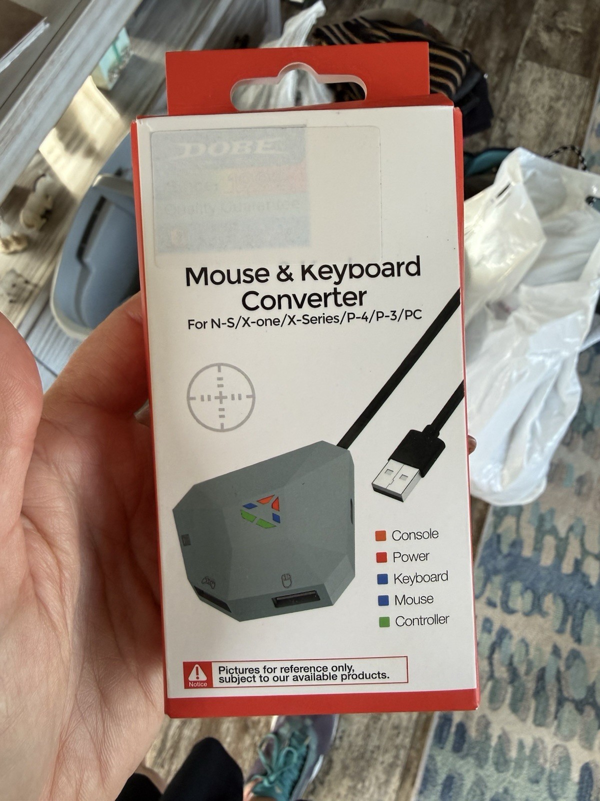 NIB DOBE Mouse & Keyboard Converter for game consoles
