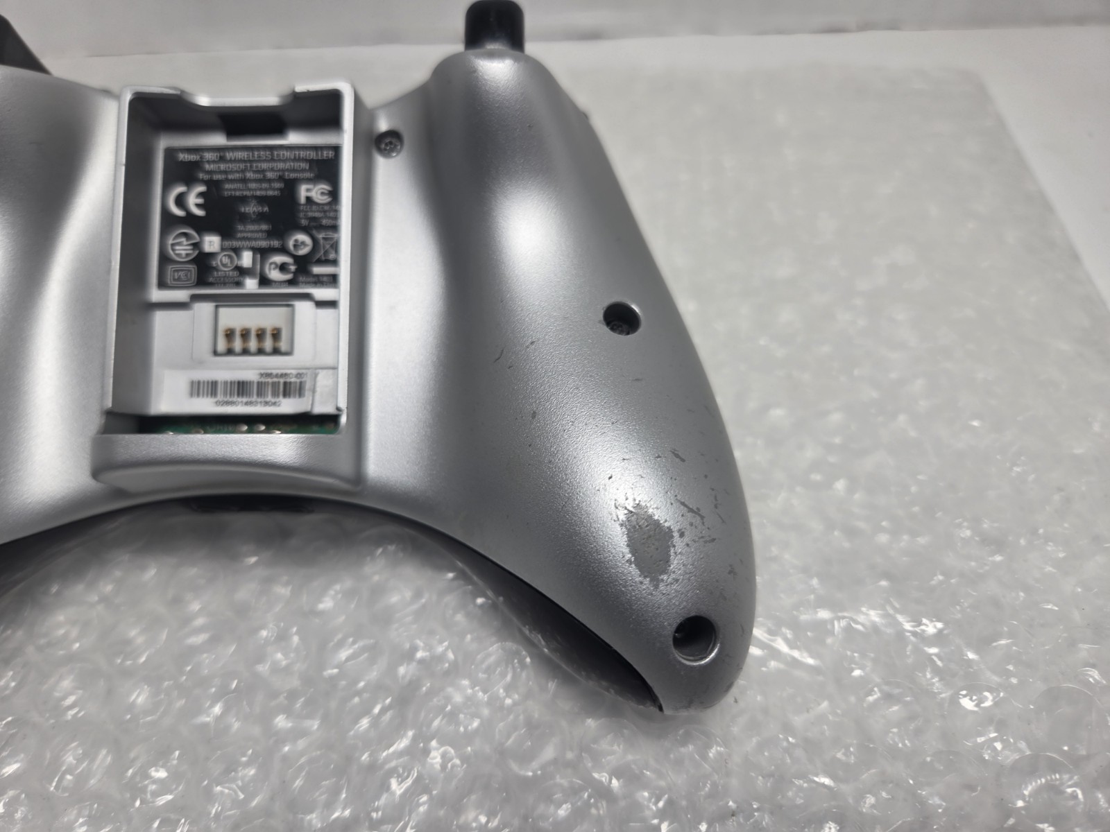 Microsoft Xbox 360 Wireless Video Game Controller Silver Gray New Sticks Tested