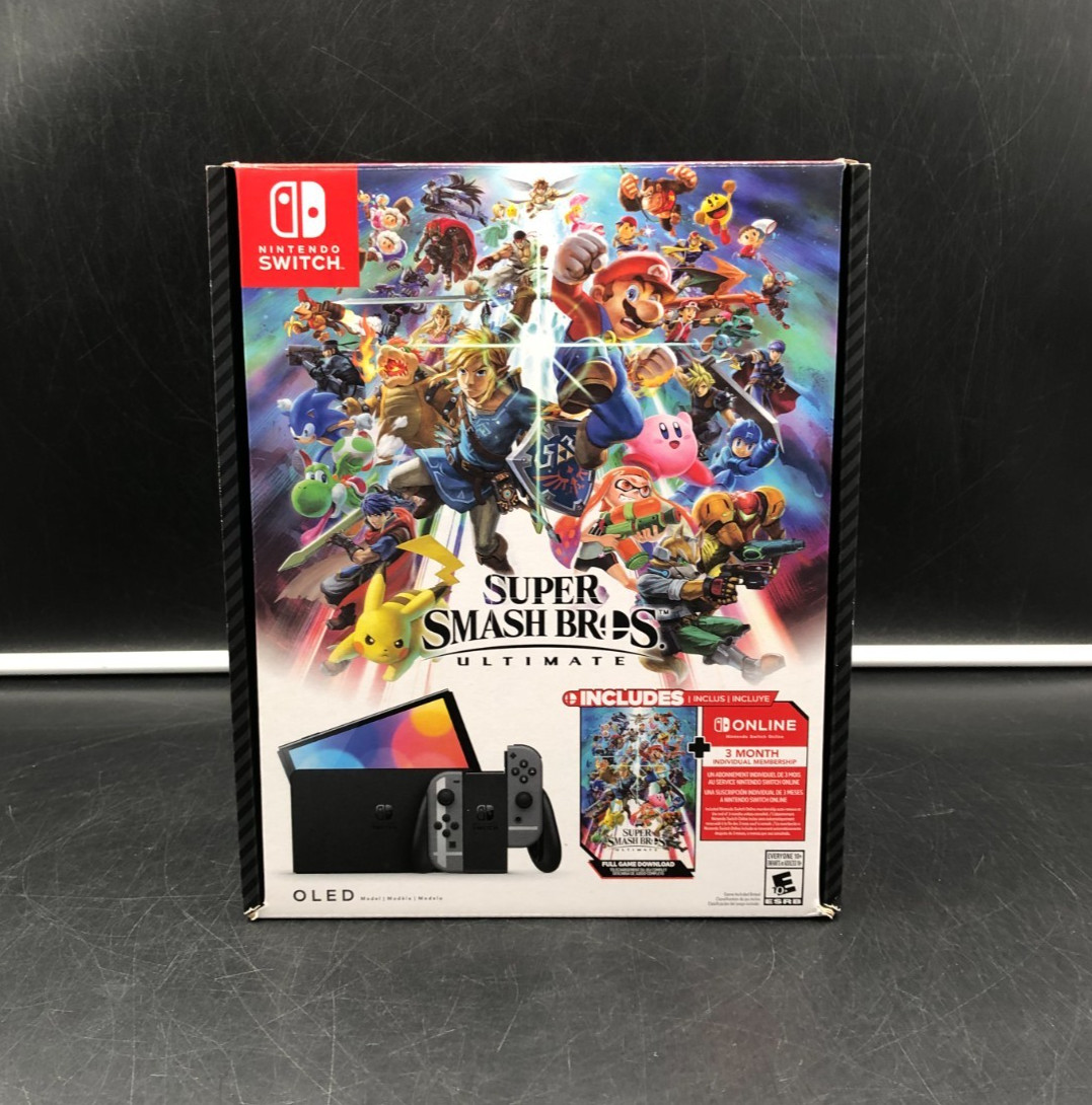 Nintendo Switch OLED Model – Super Smash Bros. Ultimate Edition Console in Box