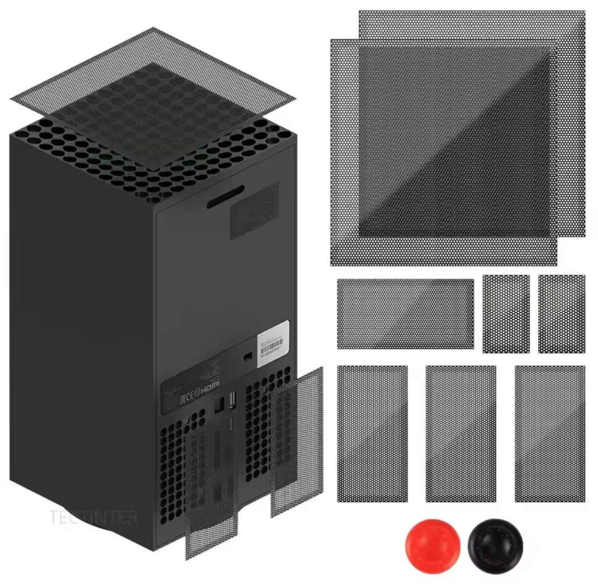 Anti Dust Filter Cover For Xbox Series X Console Cooling Fan Dustproof Cover