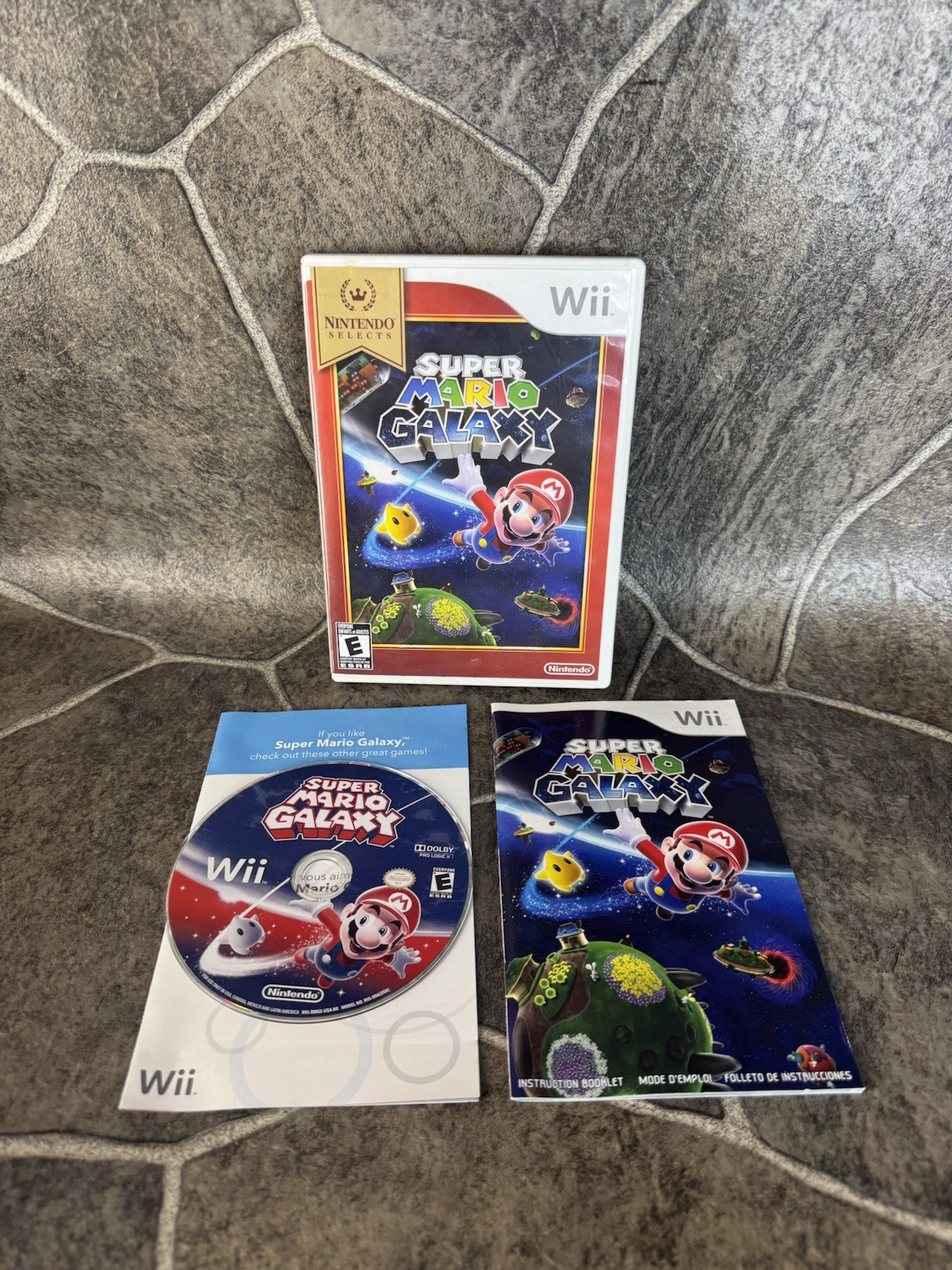 Nintendo Wii Super Mario Galaxy Nintendo Selects (Nintendo WII, 2011) Complete