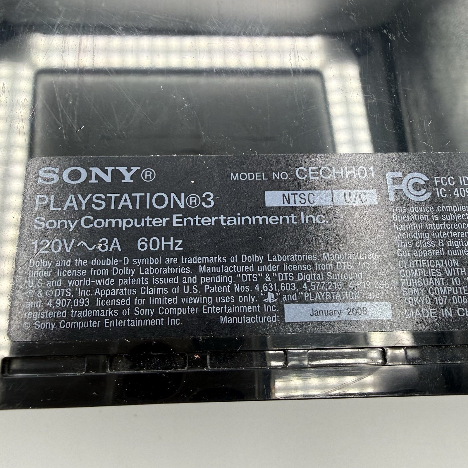 Sony PlayStation 3 PS3 Fat Console PS3 PS1 Compatible CECHH01 40GB Tested