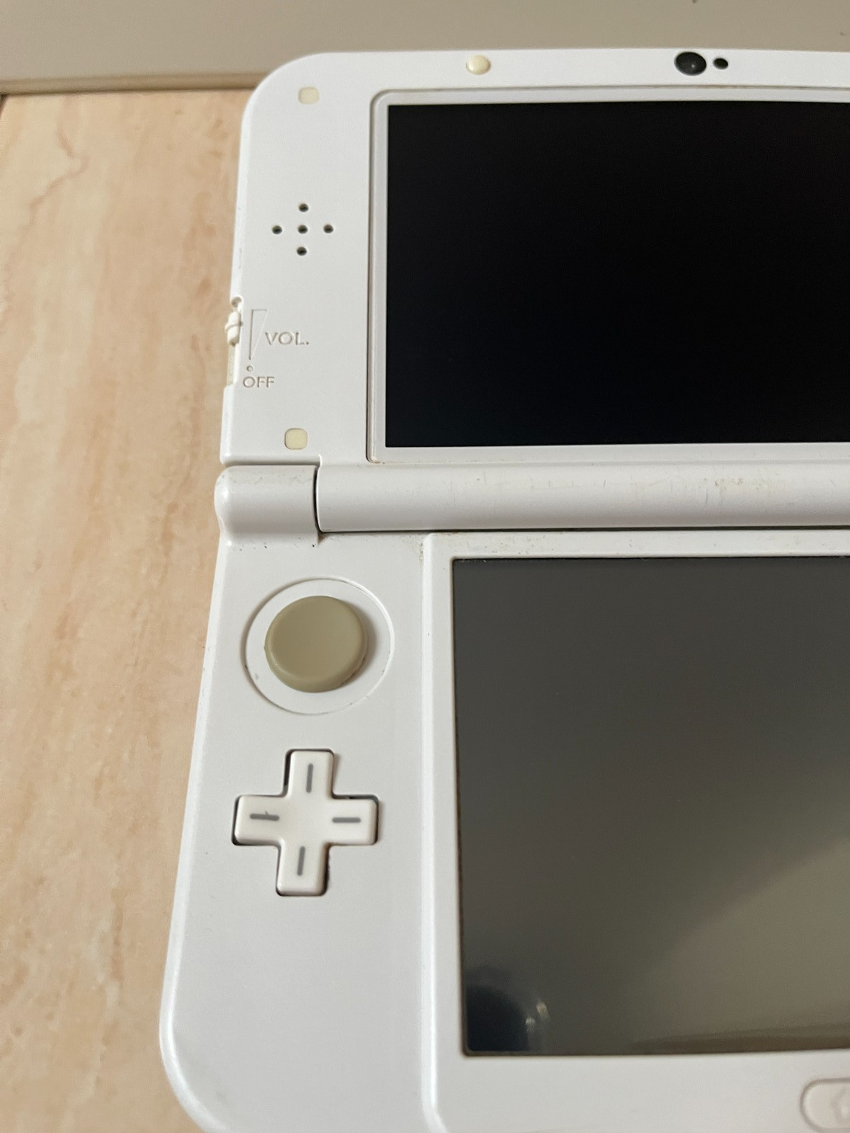 TOP IPS Nintendo new 3DS LL XL Pearl White Console Japanese Excellent T024