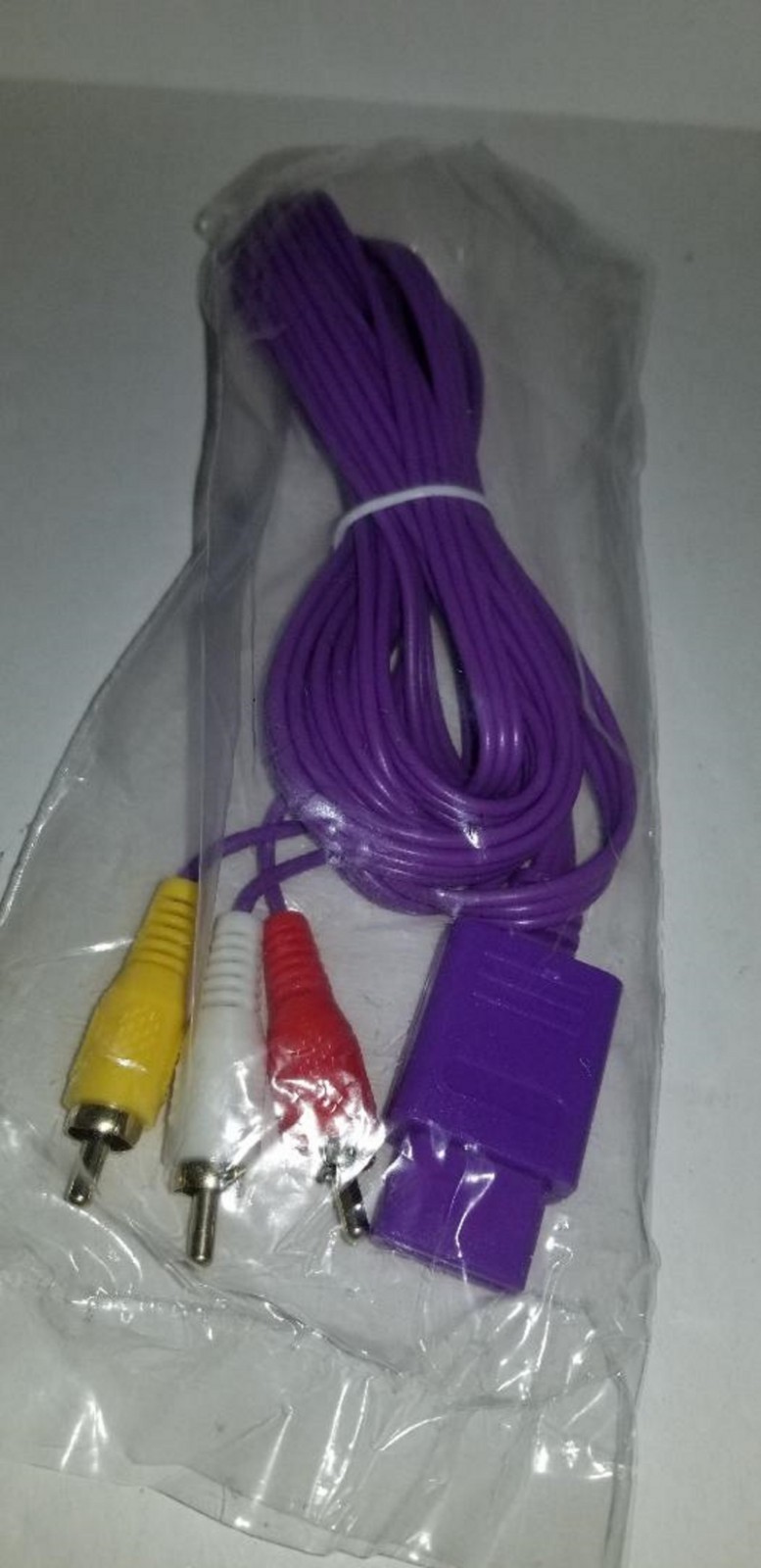 NEW 10 FT Pro Series Gold Plated Purple AV Audio Video Cable for Nintendo 64 N64