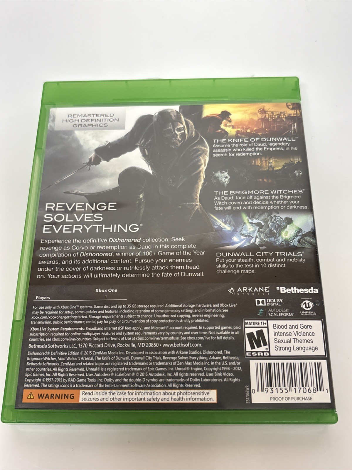 Dishonored: Definitive Edition – Microsoft Xbox One