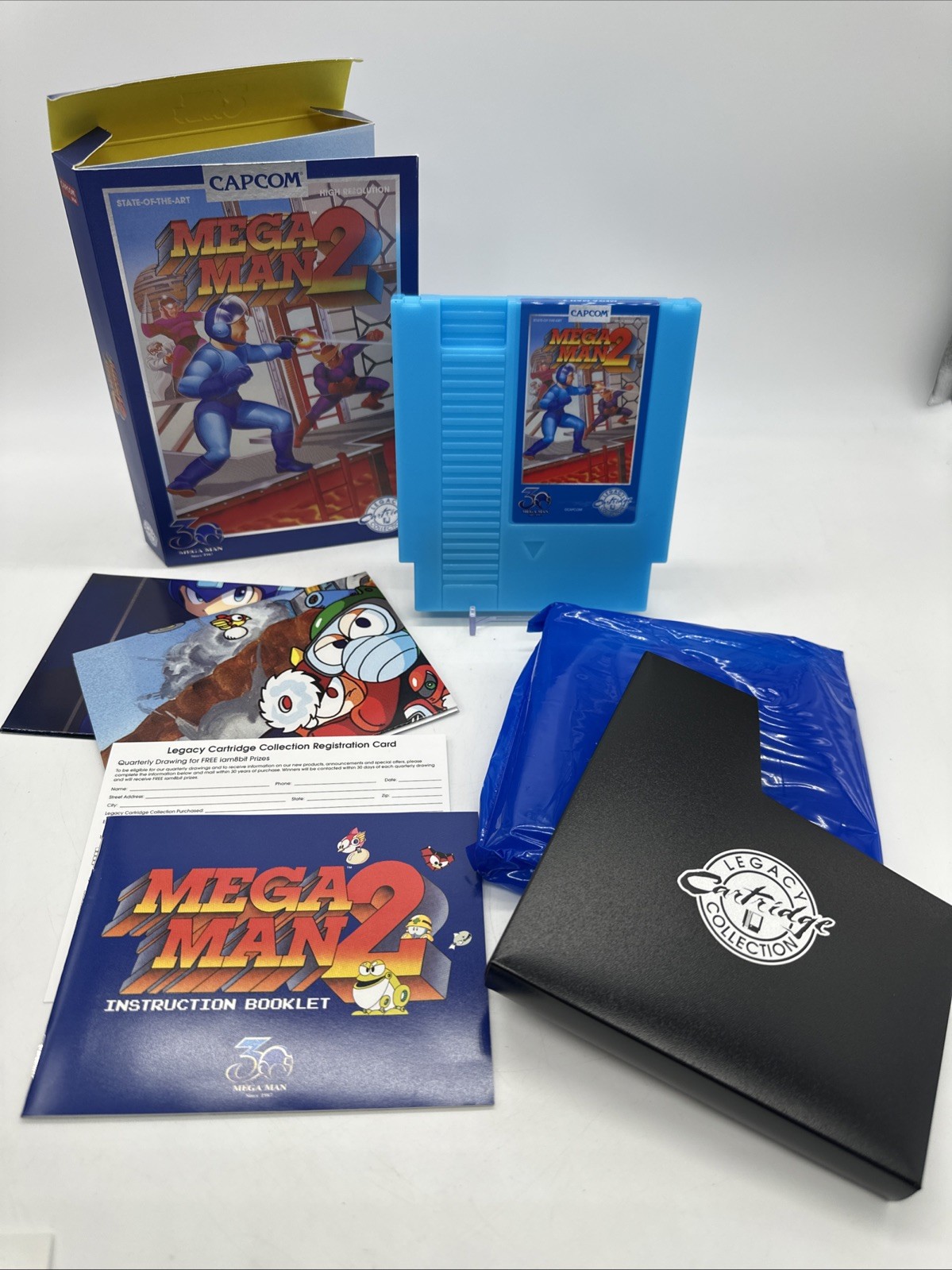 Mega Man 2 NES – 30th Anniversary iam8bit Blue Legacy Cartridge Collection