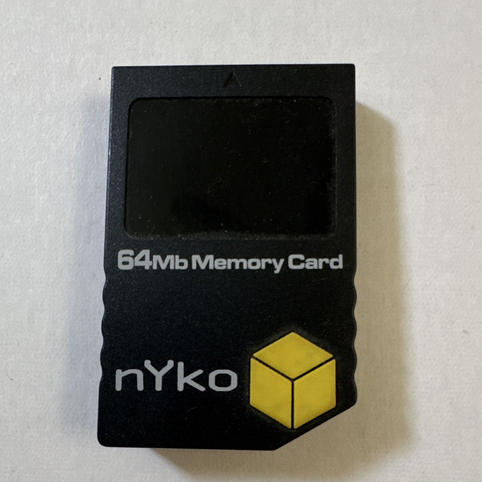 Nyko 64MB Memory Card Black Yellow for Nintendo GameCube. 64MB Memory Cards