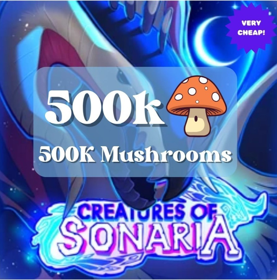 500K Mushroom (Mush) – Creatures of Sonaria (COS) – Fast Delivery!
