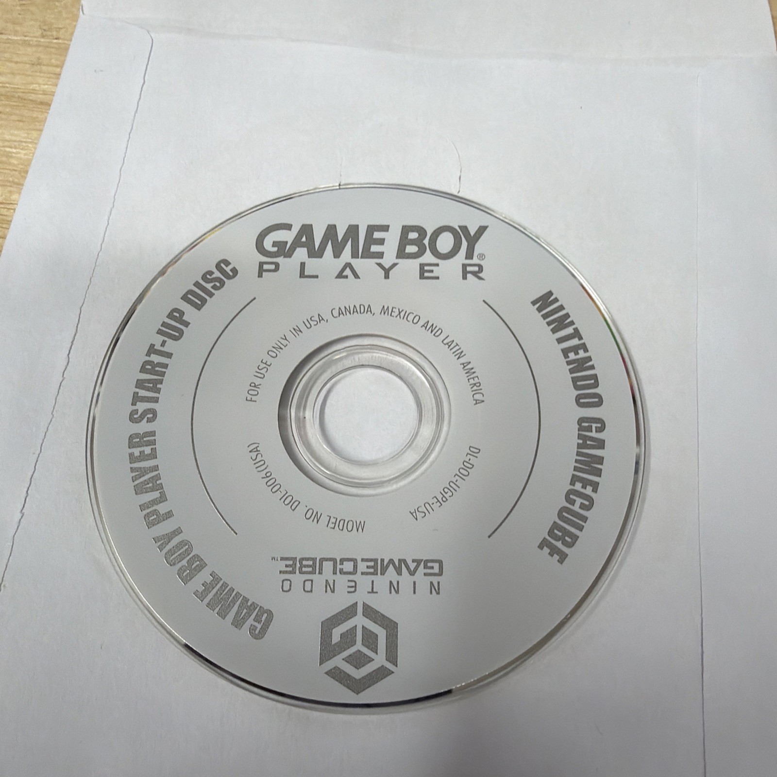 Nintendo GameCube Game Boy Player Startup Disc + Black Adaptor Tested Working