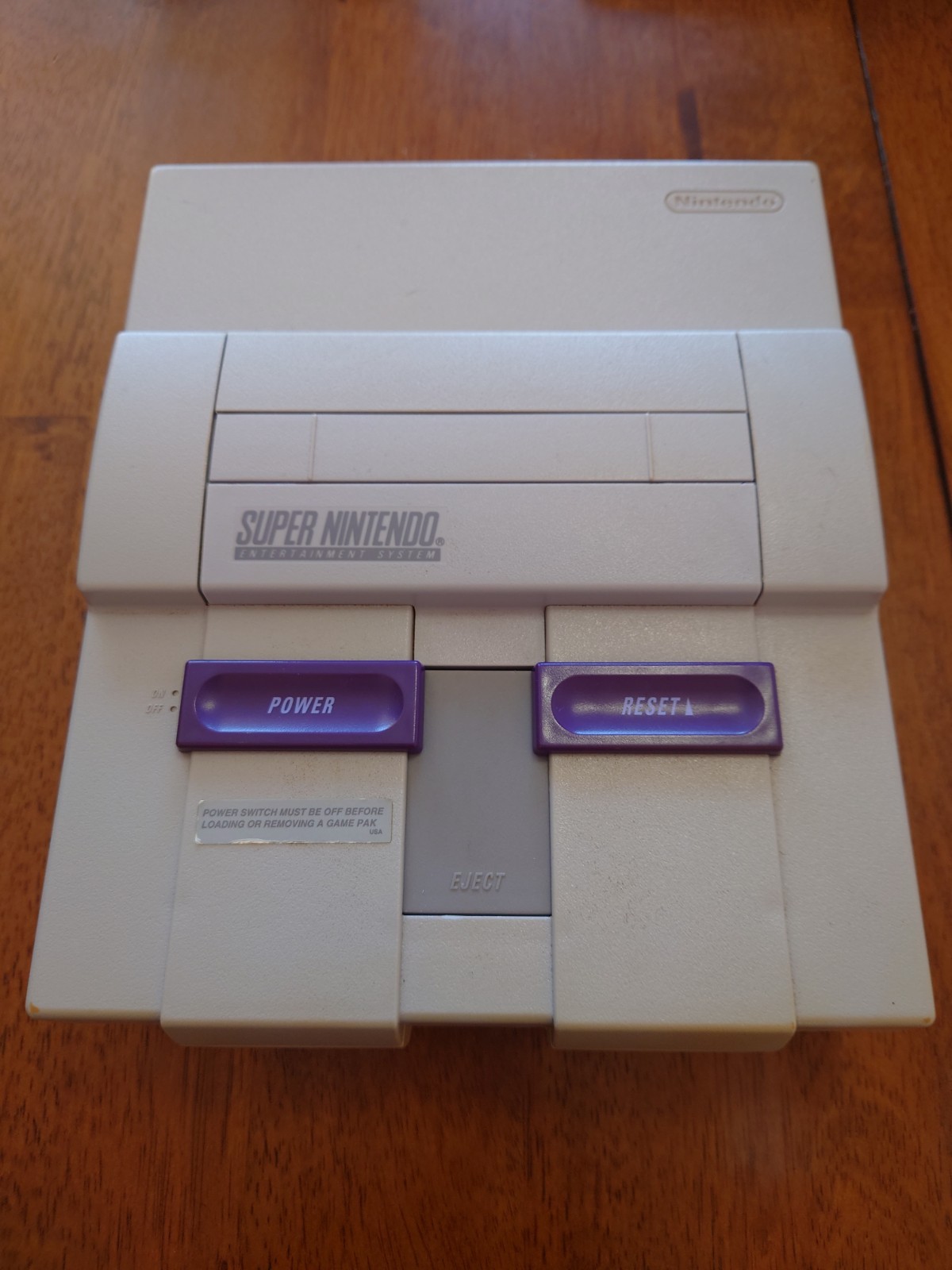 Super Nintendo SNES 1CHIP-02 Console with 2 Controllers and Cables